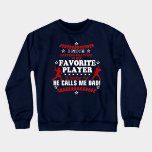 Vintage Dad Son Batting Practice LOVE Baseball Original Crewneck Sweatshirt